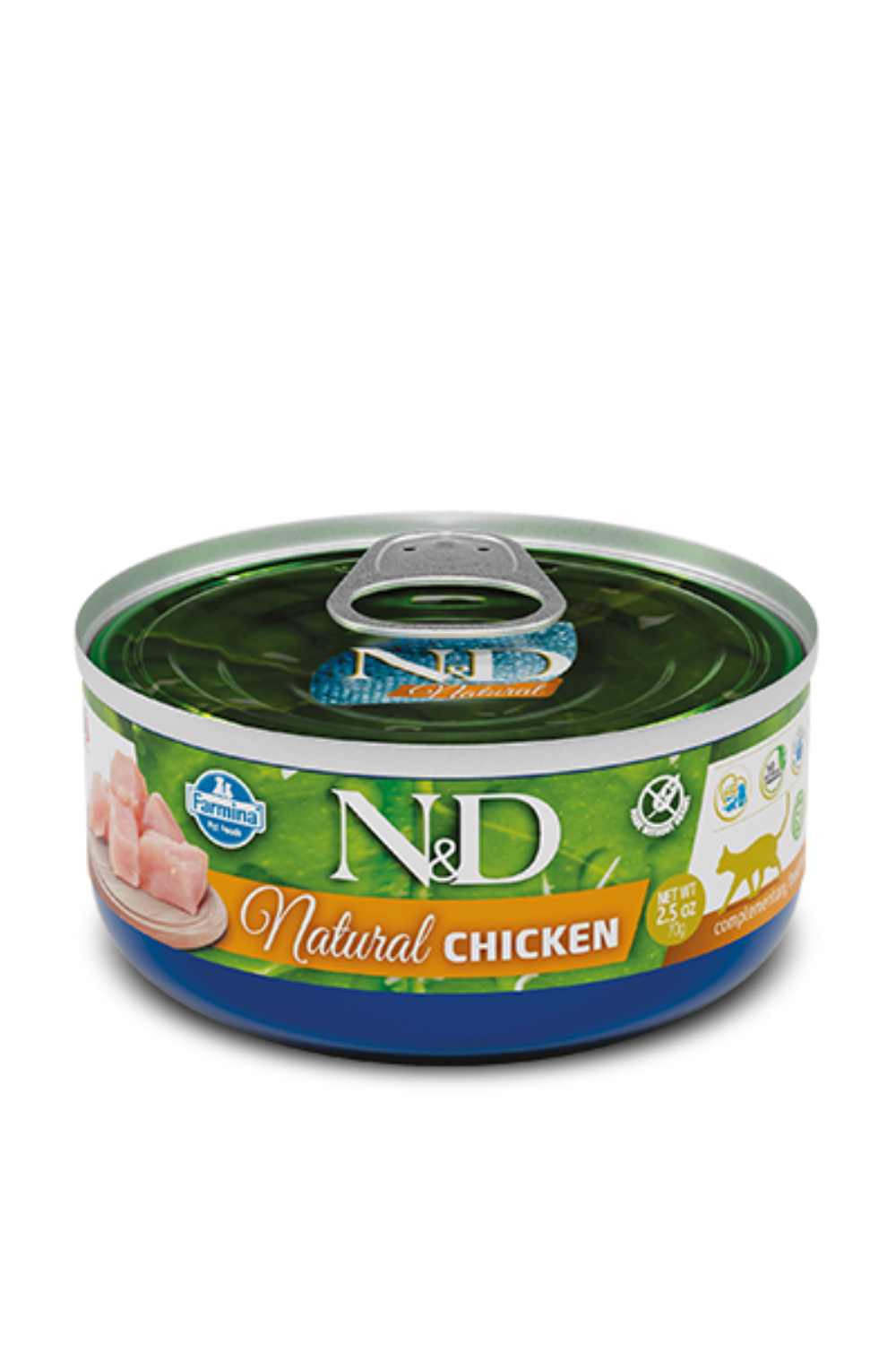 N&D CAN CAT NATURAL PILETINA 70g