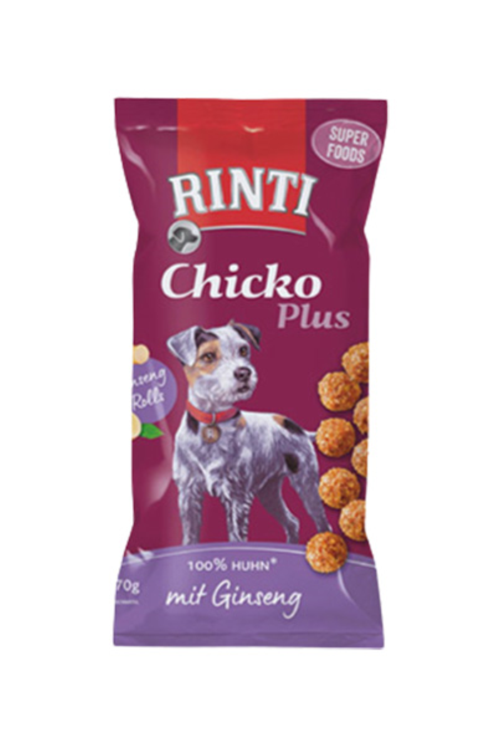RINTI Chicko Plus kuglice piletina i zen-sen 70 g