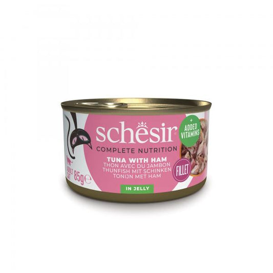 Schesir konzerva za mačke tuna i šunka u želeu 85gr