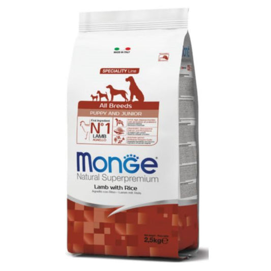 Monge Jagnjetina i pirinač za sve rase - Puppy 2.5kg