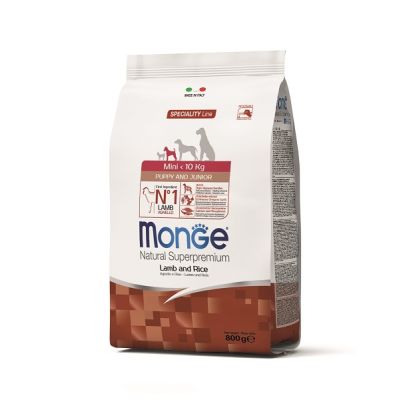 Monge 800g monge mini puppy&junior jagnje/riža