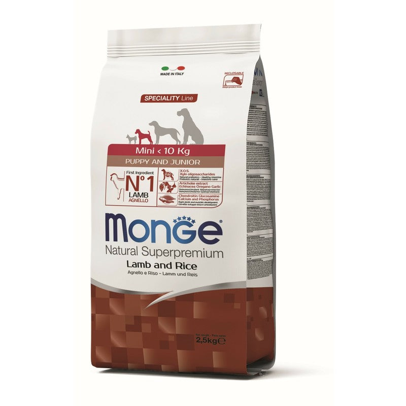Monge 2,5kg monge mini puppy jagnje/riža