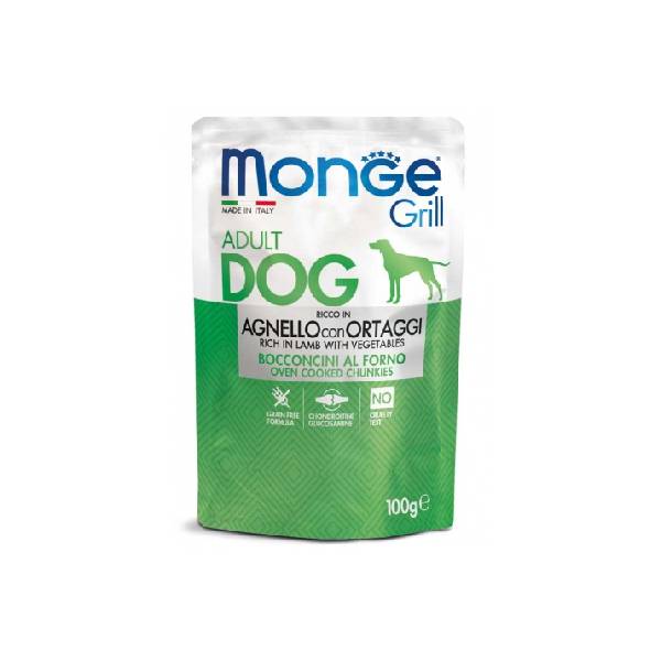 Monge Grill Sos Jagnjetina Povrće 100g