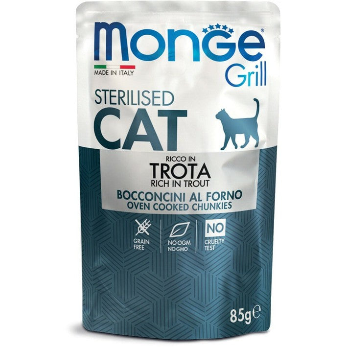 Monge Grill sos mačke steril pastrmka