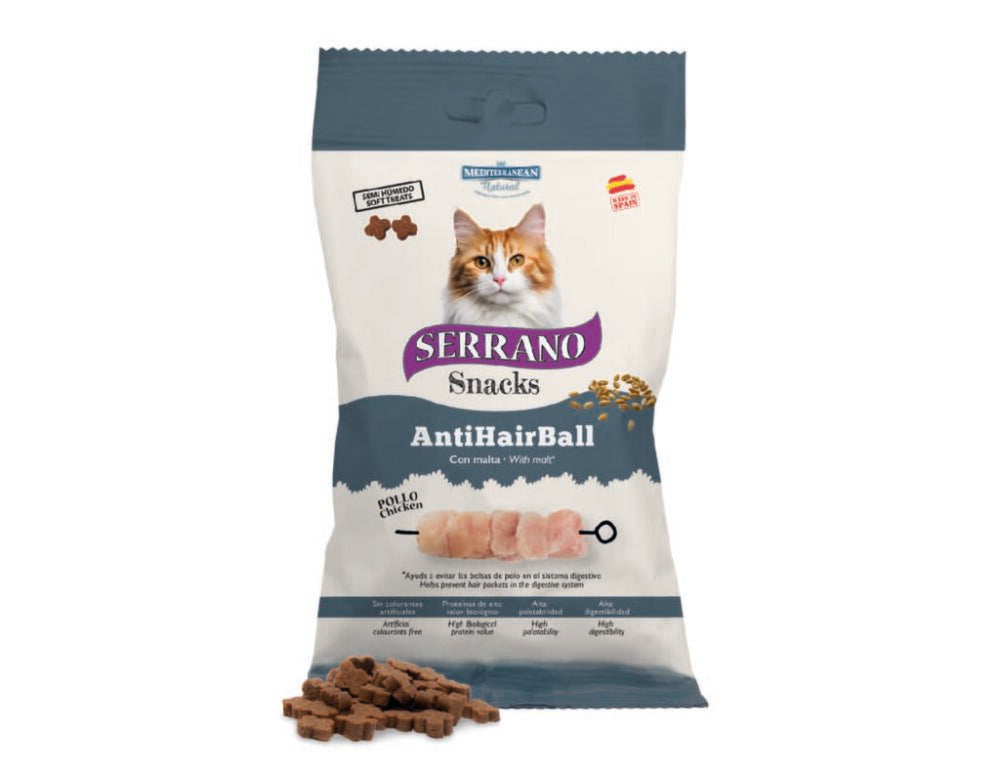 MN Poslastica CAT Serrano Piletina AntiHairball 50 g