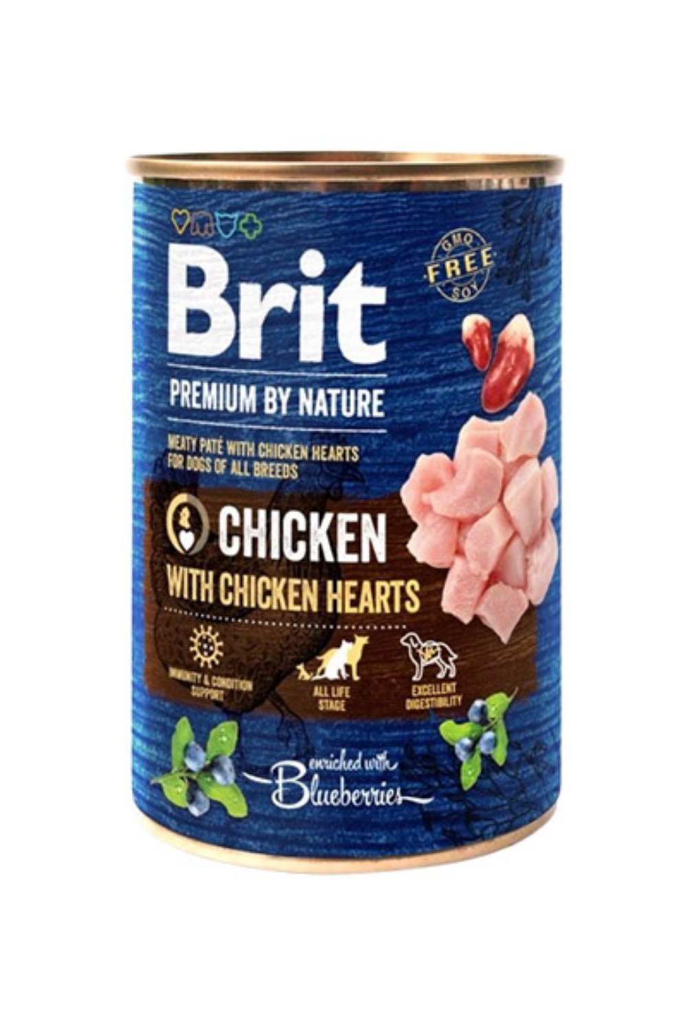 Brit PND konzerva piletina sa srcima 400 g