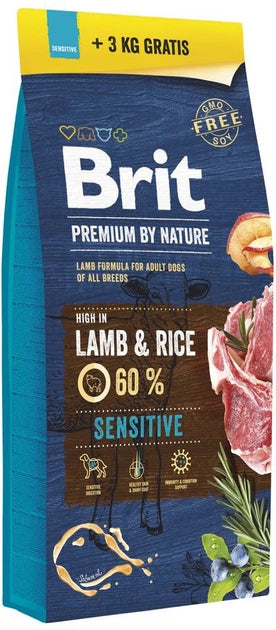 Brit PND Sensitive jagnjetina 15+3 kg GRATIS